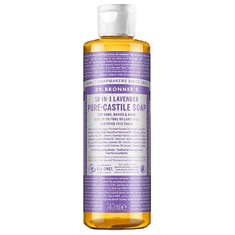 Organic Lavender Liquid Soap (1/4 case) Dr. Bronner 240ml