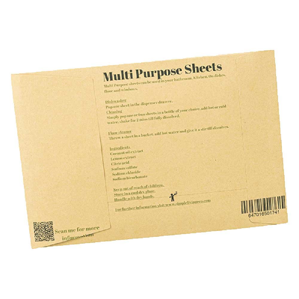 Multi Purpose Cleaner Sheet - Lemon Fresh - 30 sheets Simple