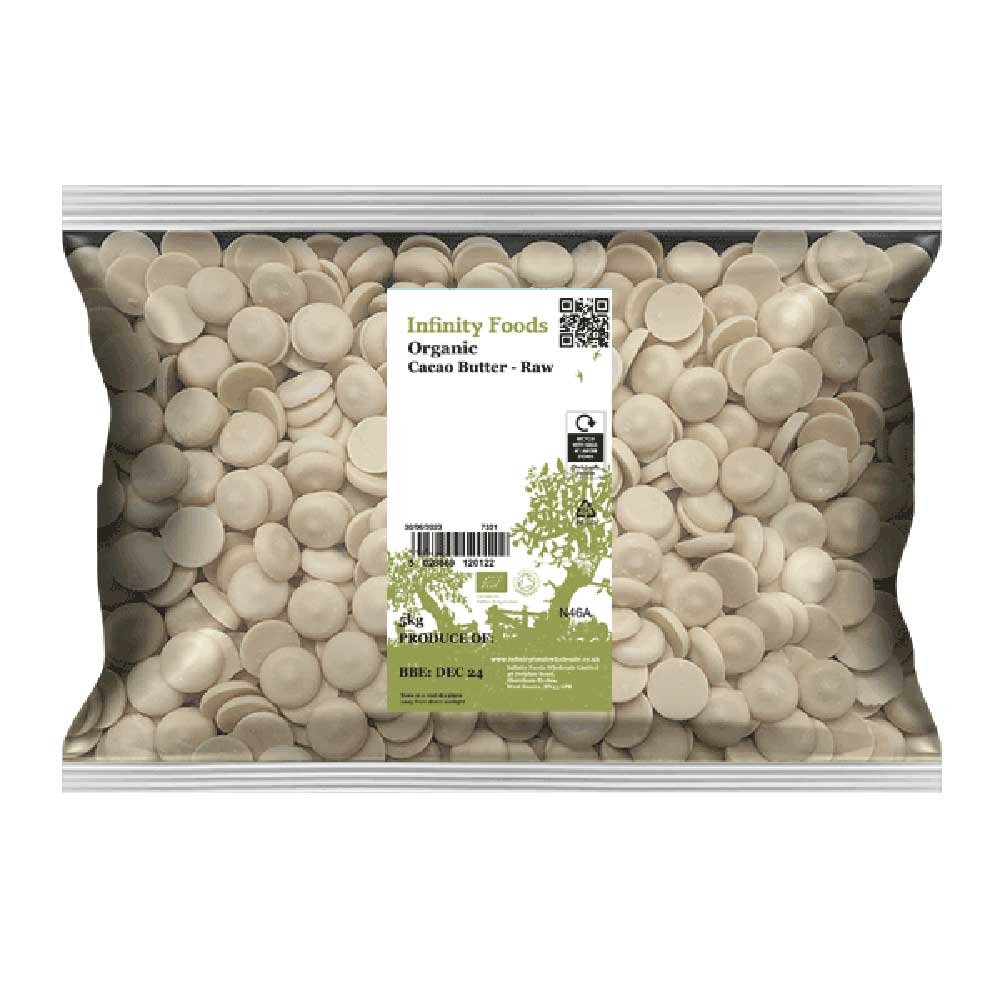 Organic Cacao Butter - Raw Infinity Foods 5kg