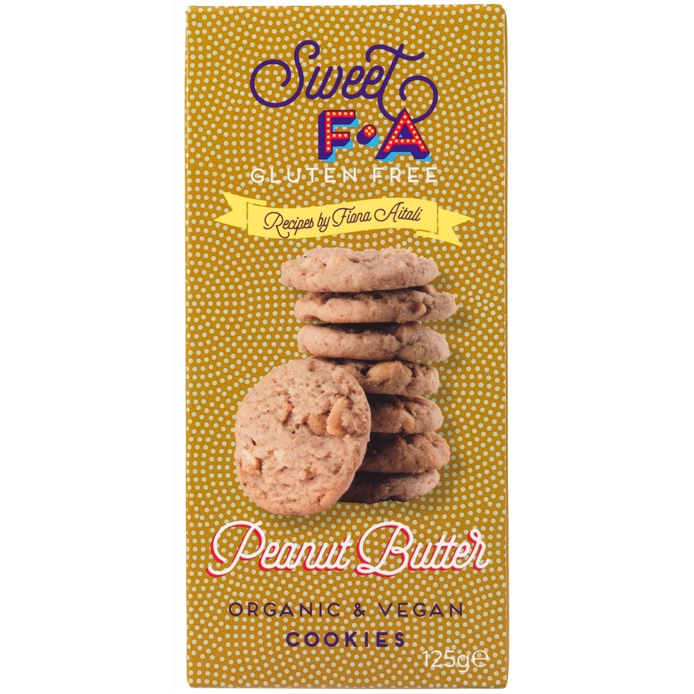 Organic Peanut Butter Cookies Sweet FA 12x125g Organic Peanut Butter Cookies Sweet FA 12x125g
