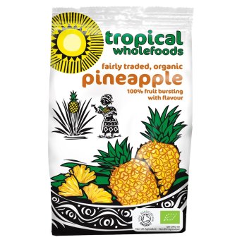 Organic Sun-dried Pineapple - FT Tropical Wholefoods 6x100g Organic Sun-dried Pineapple - FT Tropical Wholefoods 6x100g