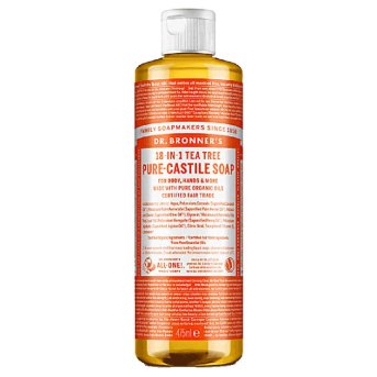 Organic Tea Tree Liquid Soap (1/2 case) Dr. Bronner 473ml Organic Tea Tree Liquid Soap (1/2 case) Dr. Bronner 473ml