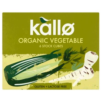 Organic Vegetable Stock Cubes Kallo 6x11g