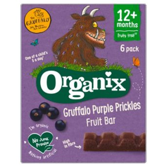 Organic Gruffalo Purple Prickle Fruit Bars Organix 6x6x17g Organic Gruffalo Purple Prickle Fruit Bars Organix 6x6x17g