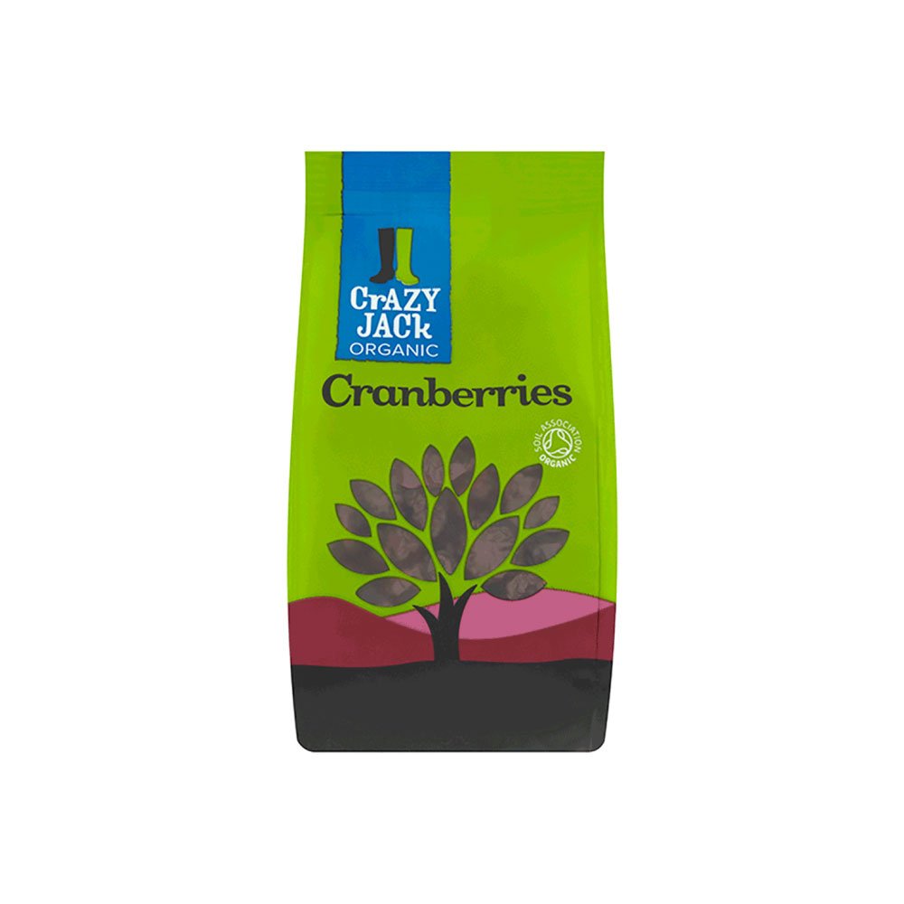 Organic Cranberries with sugar & veg.oil Crazy Jack 100g