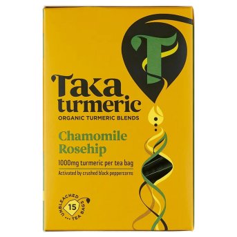Organic Chamomile Rosehip Turmeric Tea Bags Taka Turmeric 4x15bags Organic Chamomile Rosehip Turmeric Tea Bags Taka Turmeric 4x15bags